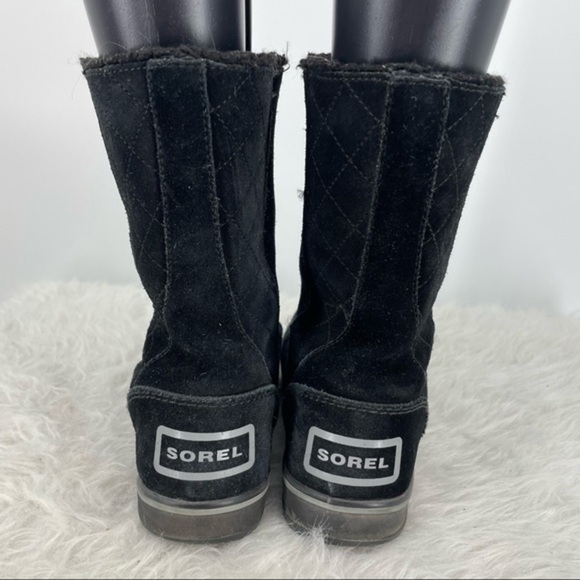 Sorel Glacy‎ Suede Boot Black Women's Size 5 NL1975 - Picture 7 of 8